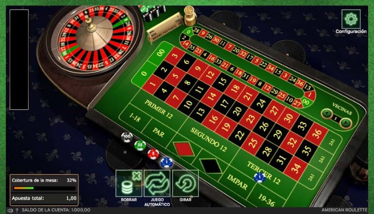 Simulador de ruleta online